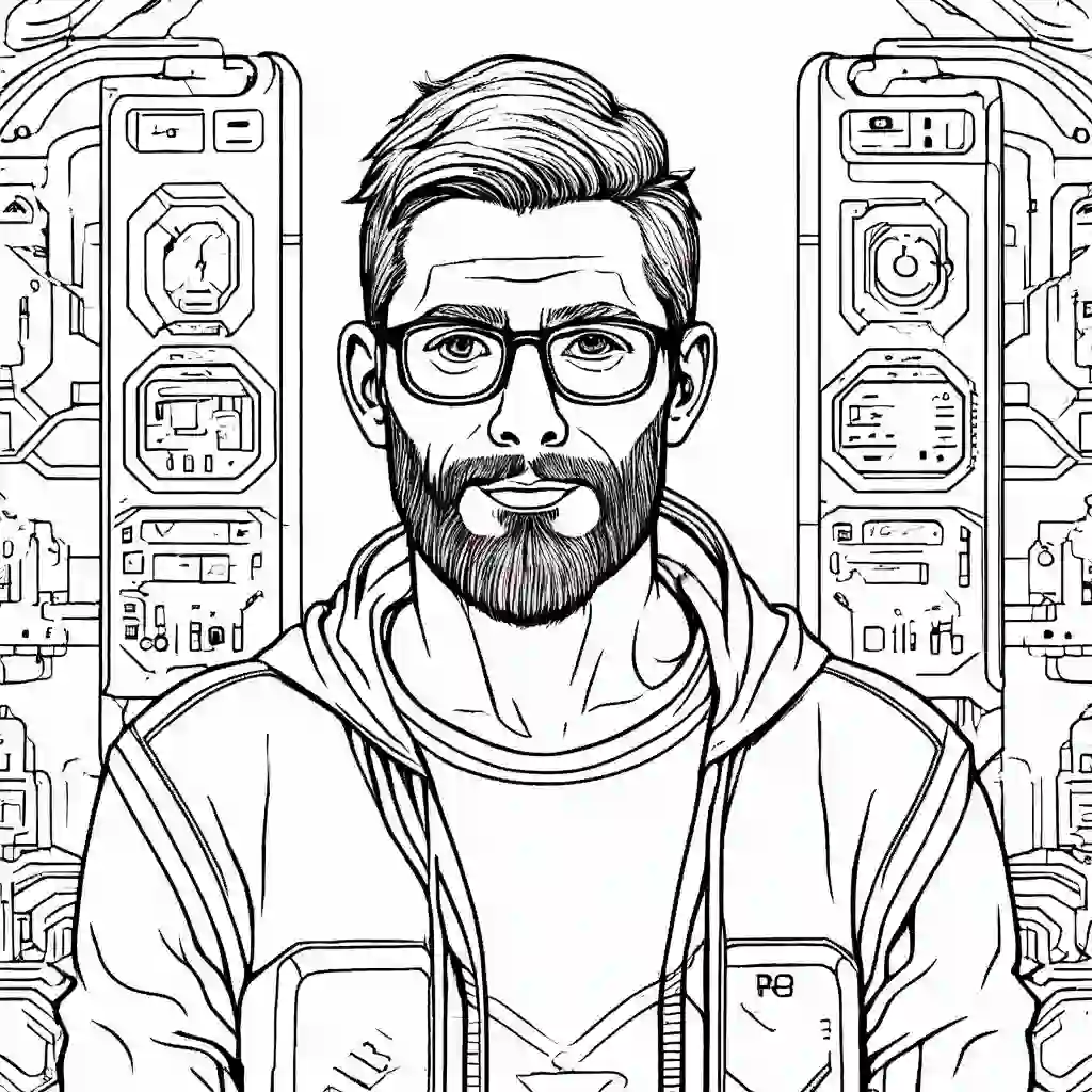Software Developer coloring pages